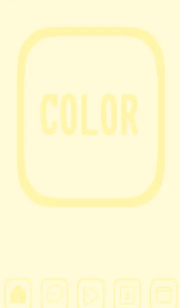 [LINE着せ替え] yellow color B45の画像1