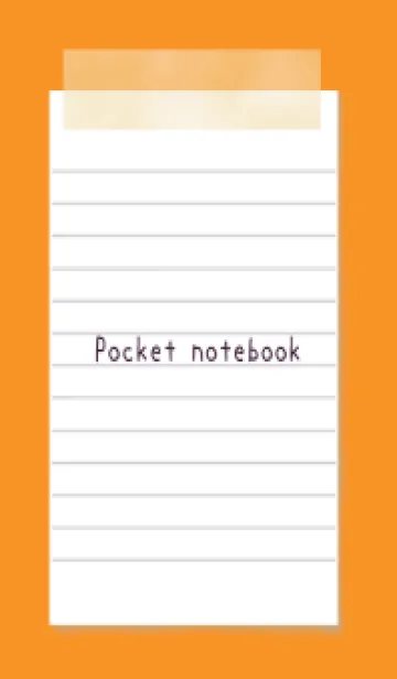 [LINE着せ替え] 白いメモ帳/アプリコットカラーの画像1