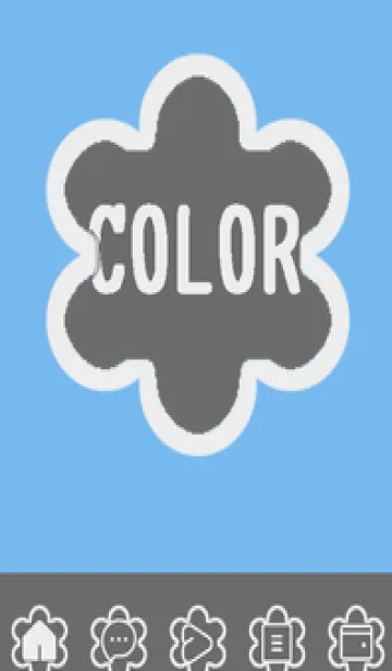 [LINE着せ替え] blue color C41の画像1