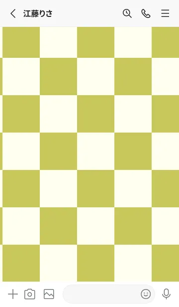 [LINE着せ替え] アイボリー■くすみイエロー.TKCの画像2