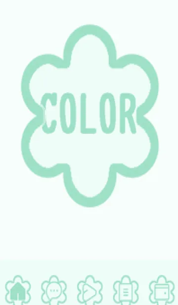 [LINE着せ替え] green color C85の画像1