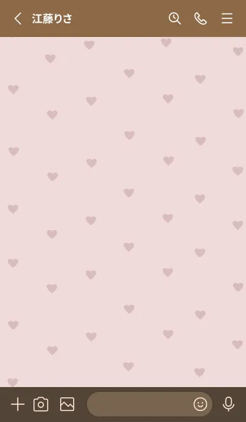 [LINE着せ替え] pattern_heart :pinkbrownの画像2