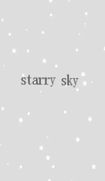 [LINE着せ替え] starry sky_grayの画像1