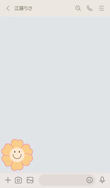 [LINE着せ替え] cute flower smile 17の画像2