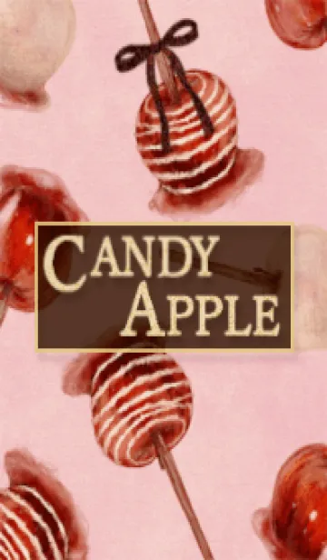 [LINE着せ替え] りんご飴7 ピンク味の画像1