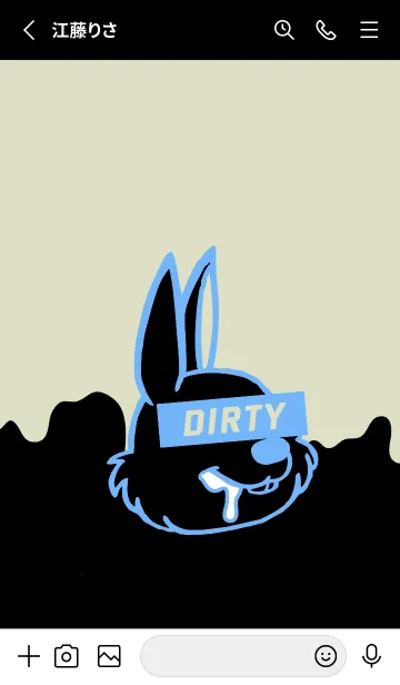 [LINE着せ替え] ダーティ ラビット 247の画像2