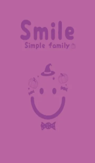 [LINE着せ替え] スマイル＆ハロウィン ディープモーベットの画像1