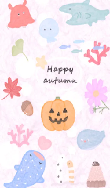 [LINE着せ替え] pinkpurple☆ハッピーな秋11_1の画像1