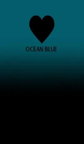 [LINE着せ替え] Black & Ocean Blue Theme V.5 (JP)の画像1