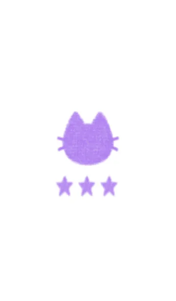 [LINE着せ替え] ねことお星さま(purple02)の画像1