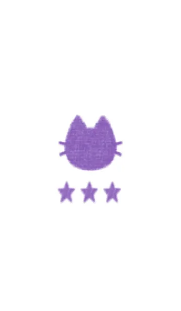 [LINE着せ替え] ねことお星さま(purple05)の画像1
