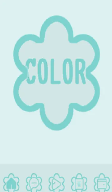 [LINE着せ替え] green color C90の画像1