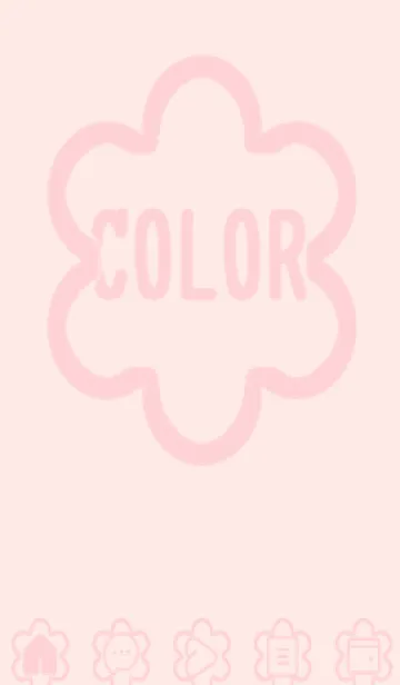 [LINE着せ替え] pink color C42の画像1