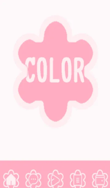 [LINE着せ替え] pink color C44の画像1