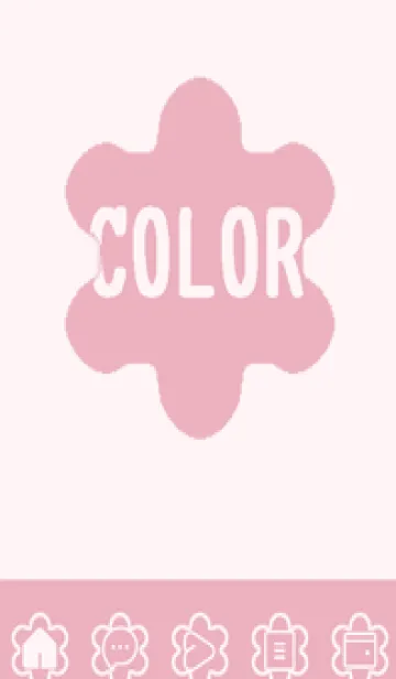 [LINE着せ替え] pink color C45の画像1