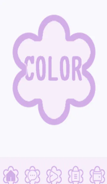 [LINE着せ替え] purple color C41の画像1