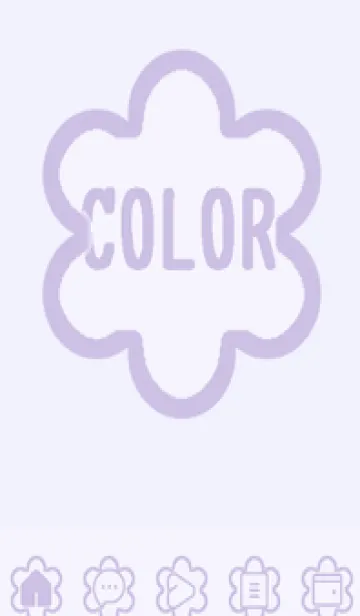 [LINE着せ替え] purple color C44の画像1