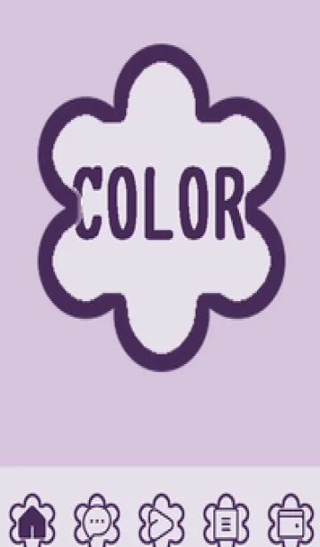 [LINE着せ替え] purple color C45の画像1