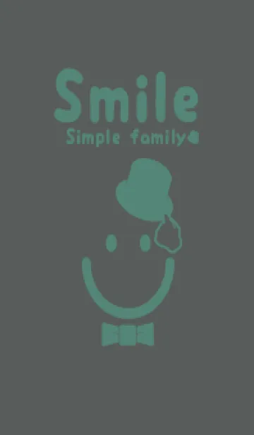 [LINE着せ替え] スマイル＆紳士 石板色の画像1