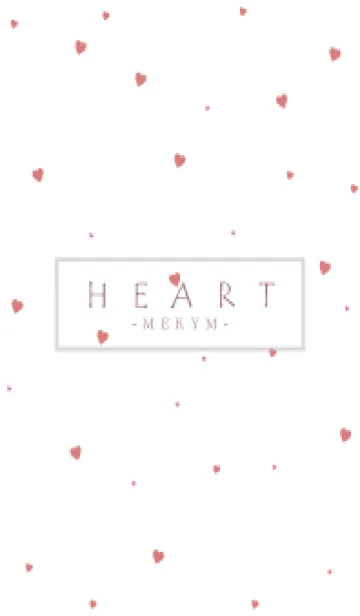 [LINE着せ替え] HEART RED-SIMPLE MEKYM 14の画像1