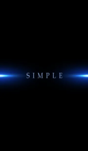 [LINE着せ替え] SIMPLE BLUE LIGHT -BLACK- 10の画像1