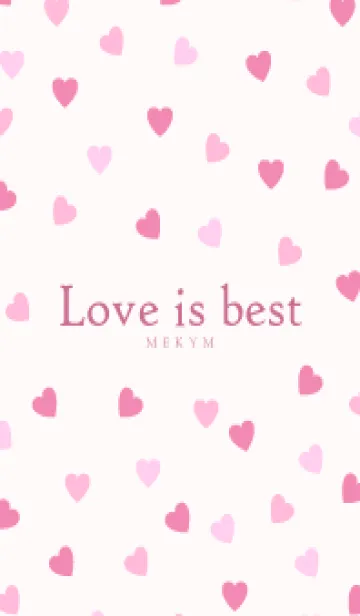 [LINE着せ替え] Love is best PINK-MEKYM 18の画像1