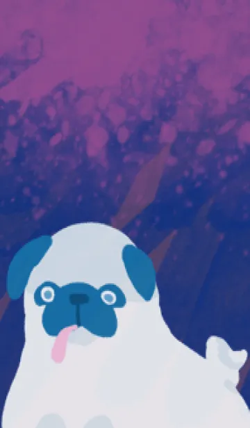 [LINE着せ替え] パグ幽霊の画像1