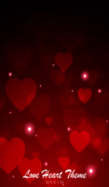 Love Heart Theme -OPERA RED-の着せ替えメイン画像