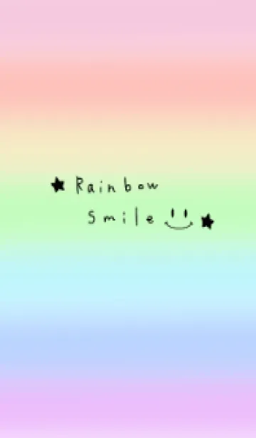 [LINE着せ替え] 虹色スマイル＊ハッピースマイルの画像1