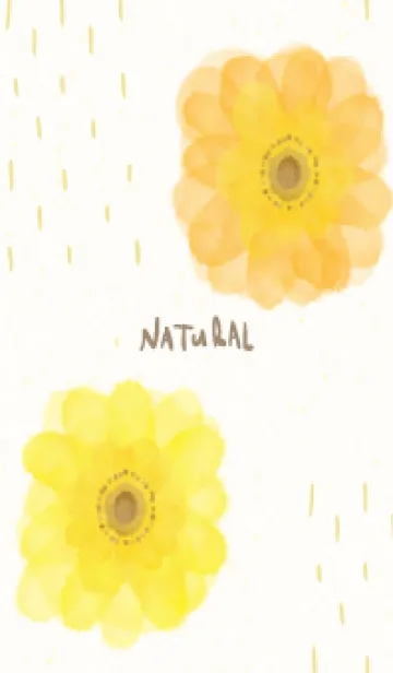 [LINE着せ替え] 水彩 2輪の花9の画像1