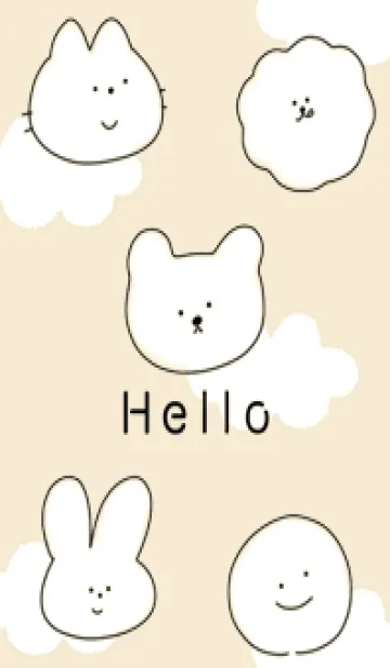 [LINE着せ替え] yellow♡シンプルなイラスト14_1の画像1