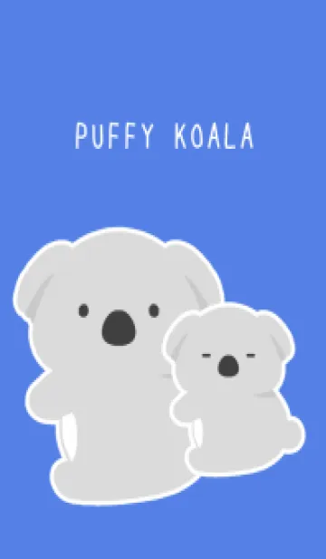 [LINE着せ替え] おんぶコアラの着せかえ/マリンブルーの画像1