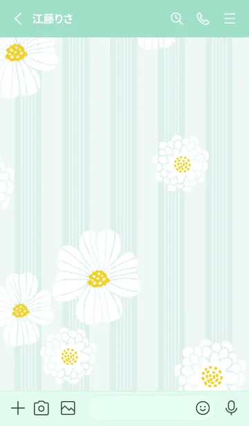 [LINE着せ替え] 白い花 可愛い18の画像2