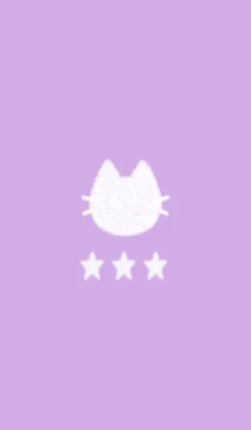 [LINE着せ替え] ねことお星さま(purple09)の画像1