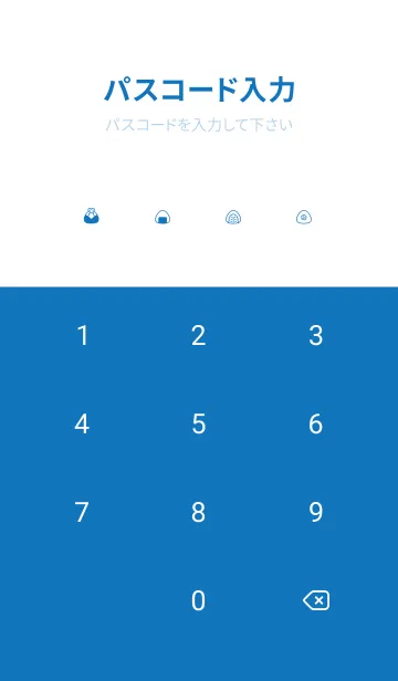 [LINE着せ替え] ちいさなおにぎり / ブルーホワイトの画像4