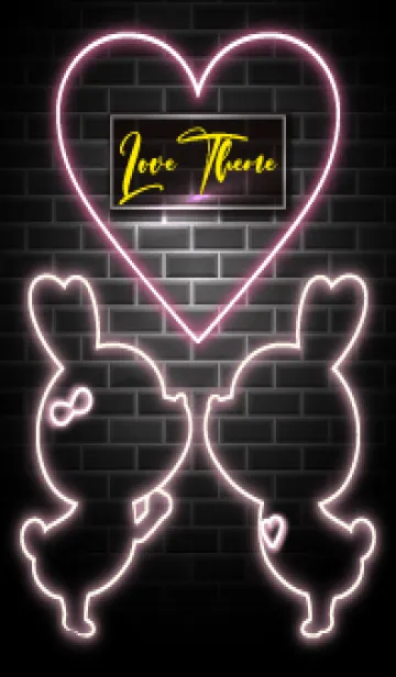 [LINE着せ替え] LOVE THEME -NEON- 4の画像1