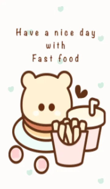 [LINE着せ替え] Little pastel fast food 6の画像1