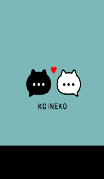 [LINE着せ替え] 恋ねこ♡ピーコック×ブラックの画像1