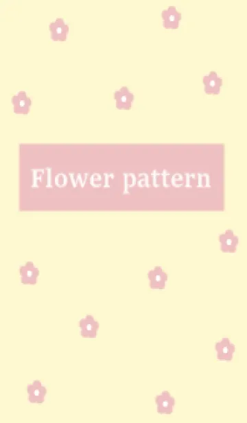 [LINE着せ替え] flower pattern (pinkyellow)の画像1