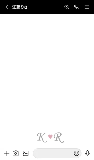 [LINE着せ替え] LOVE INITIAL-K&R イニシャル 5の画像2