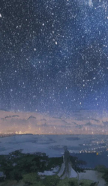 [LINE着せ替え] 秋の夜空#KD022。の画像1