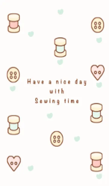 [LINE着せ替え] I love sewing time 10の画像1