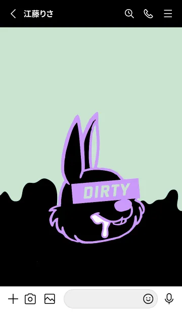 [LINE着せ替え] ダーティ ラビット 249の画像2