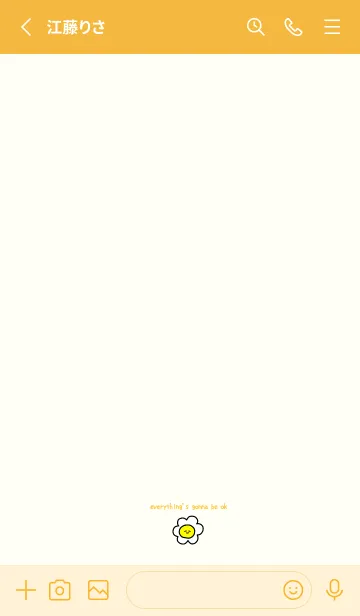 [LINE着せ替え] everything's gonna be ok:)orangeの画像2