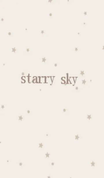 [LINE着せ替え] starry sky_beigeの画像1