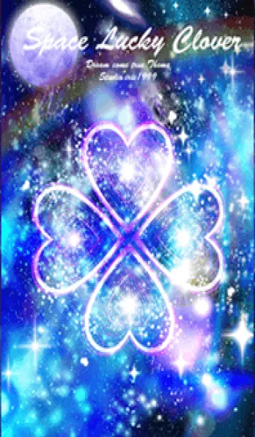 [LINE着せ替え] 幸運の宇宙とクローバー Space Luck Cloverの画像1