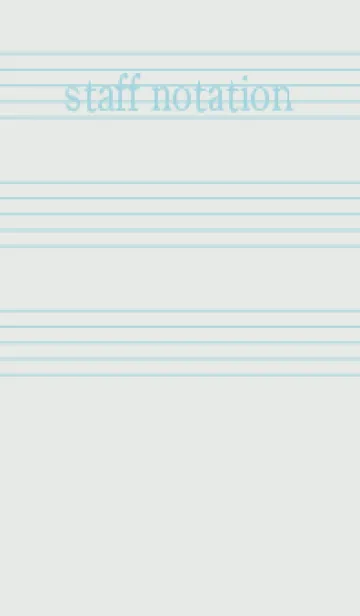 [LINE着せ替え] 五線譜1 フロスティホワイトの画像1