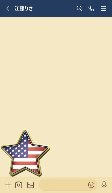 [LINE着せ替え] U.S. Star flag Enamel Pin 88の画像2