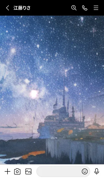 [LINE着せ替え] 秋の夜空#KD027。の画像2