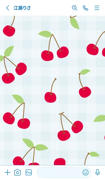 [LINE着せ替え] チェリー チェリー シンプル21の画像2